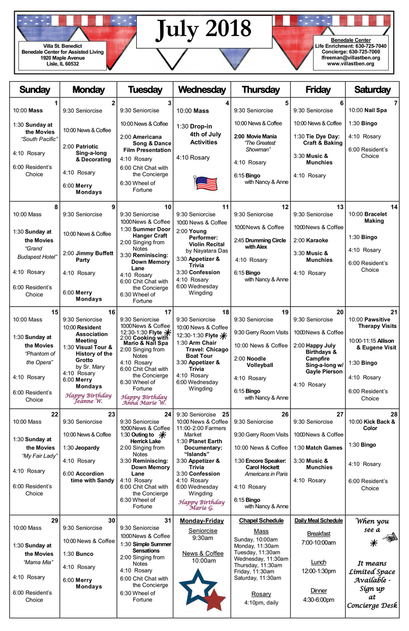 Villa St. Benedict Senior Living Community Assisted Living, Nursing